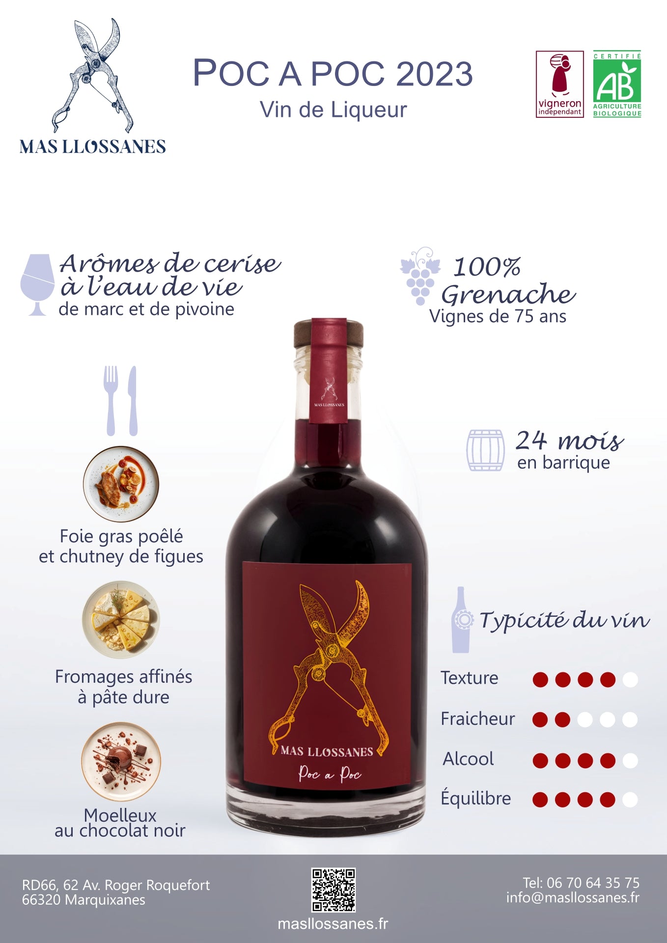 POC A POC 2023 - Vin de Liqueur d'altitude bio & biodynamique