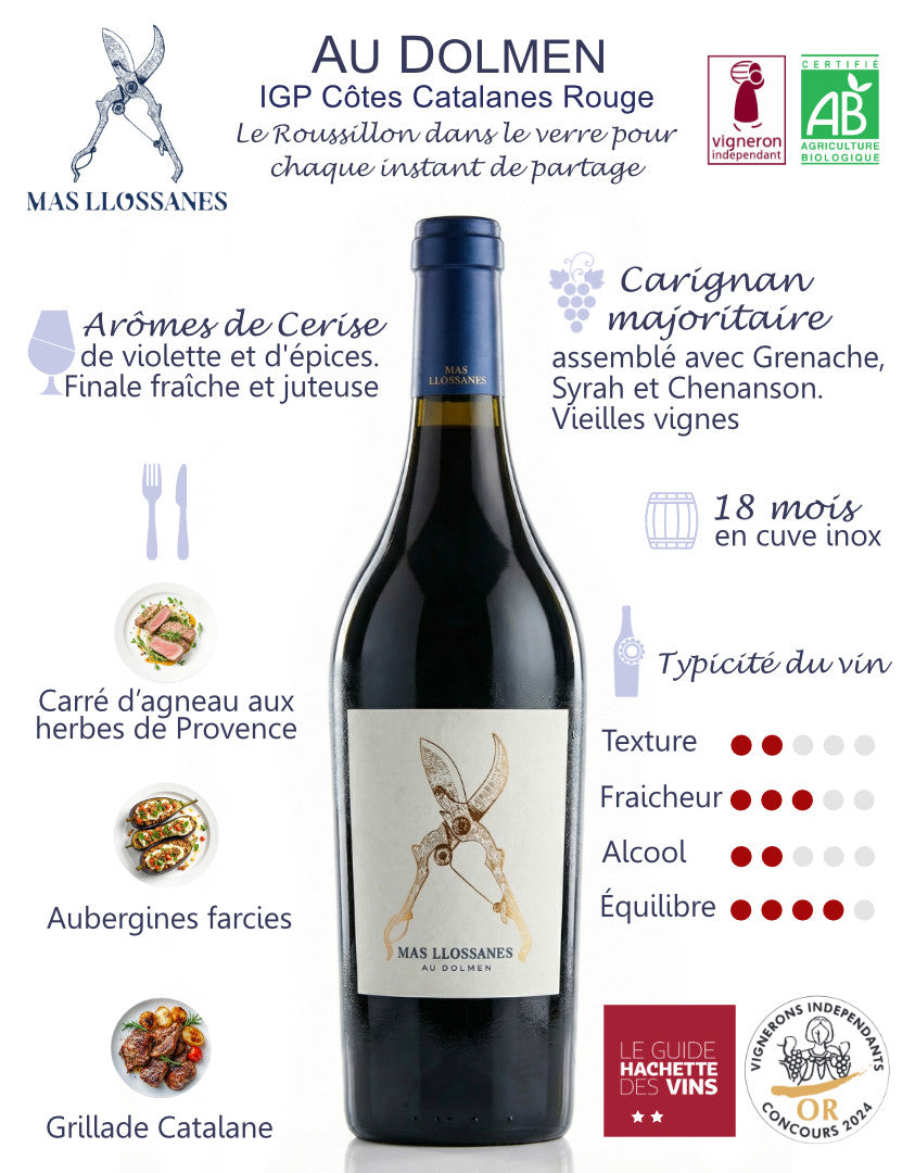 AU DOLMEN 2020 - Vi Negre d'altitud bio & biodinàmic