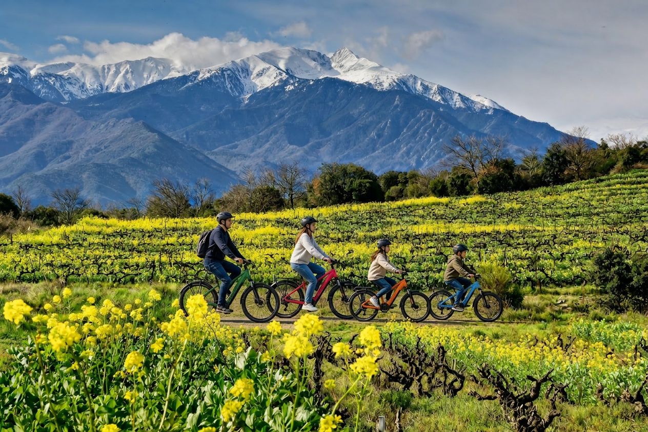 E-Bike & Wine Tour – Entre Canigou, patrimoine et vins d’altitude